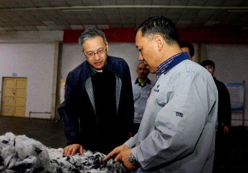 常山集團黨委副書記、副董事長、總經(jīng)理 楊瑞剛到恒新公司調(diào)研